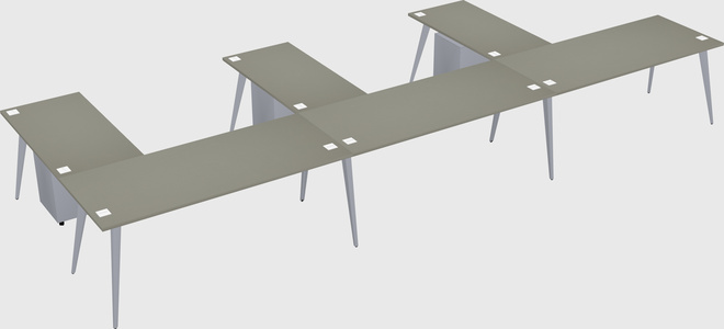 Modern l-shaped office desk