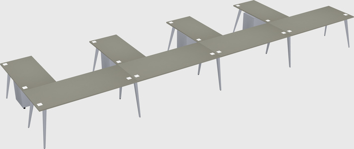 Modern l-shaped office desk