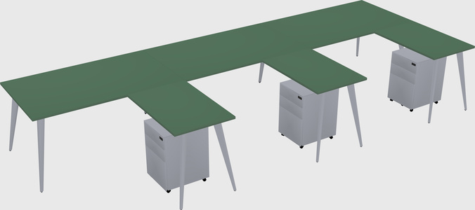 Modern L-shaped Office Desk