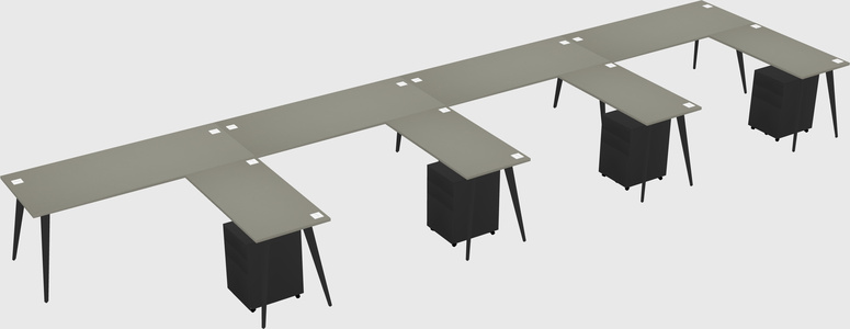 Modern L-shaped Office Desk