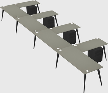 Modern l-shaped office desk