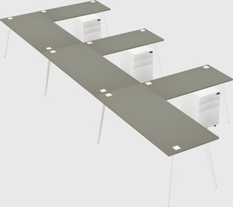 Modern l-shaped office desk