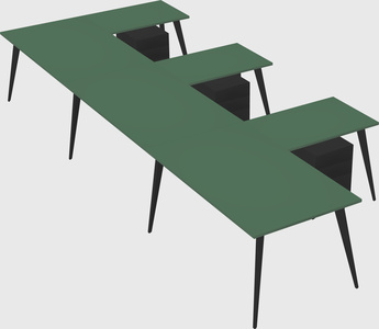 Modern l-shaped office desk