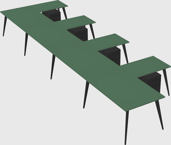 Modern l-shaped office desk