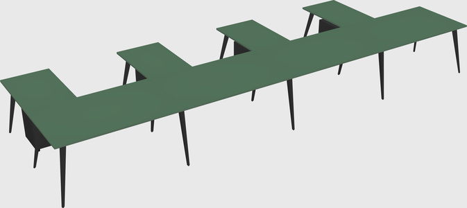 Modern l-shaped office desk
