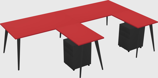 Modern L-shaped Office Desk