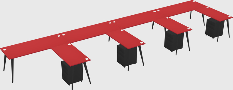 Modern L-shaped Office Desk