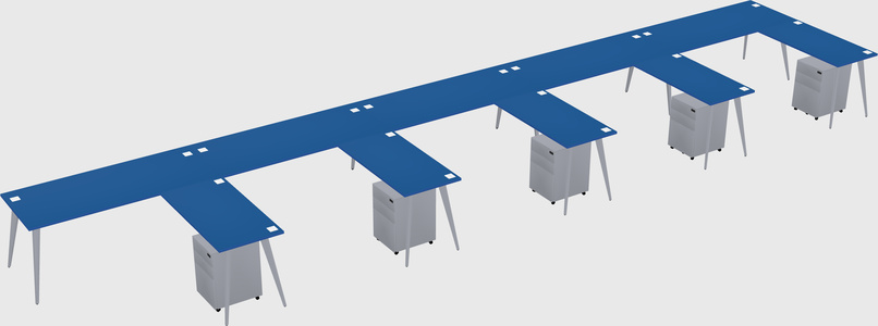 Modern L-shaped Office Desk