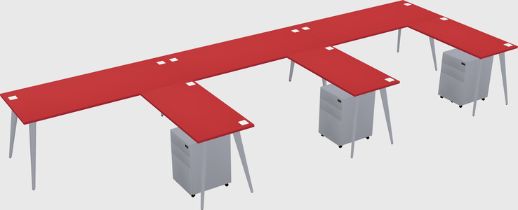 Modern L-shaped Office Desk