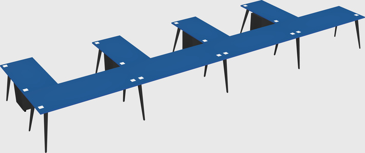 Modern l-shaped office desk