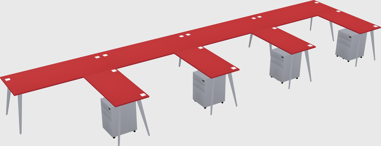 Modern L-shaped Office Desk