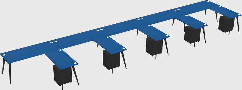 Modern L-shaped Office Desk