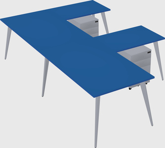 Modern l-shaped office desk