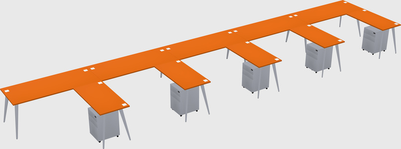 Modern L-shaped Office Desk