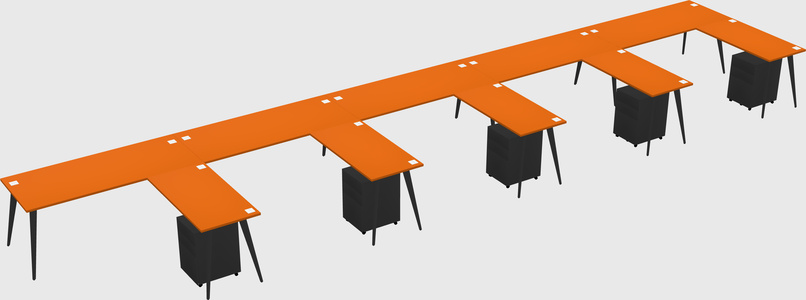 Modern L-shaped Office Desk