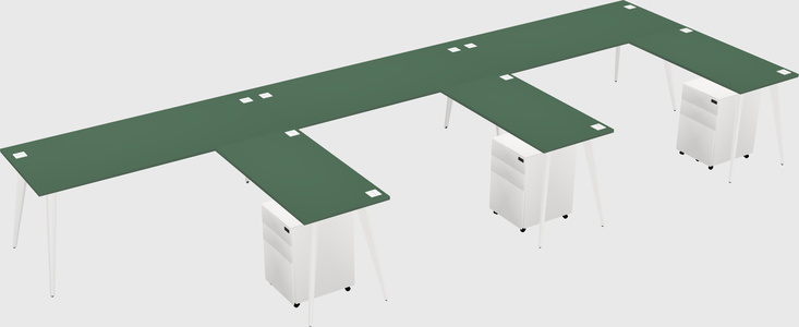 Modern L-shaped Office Desk