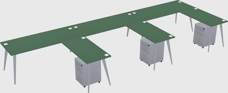 Modern L-shaped Office Desk