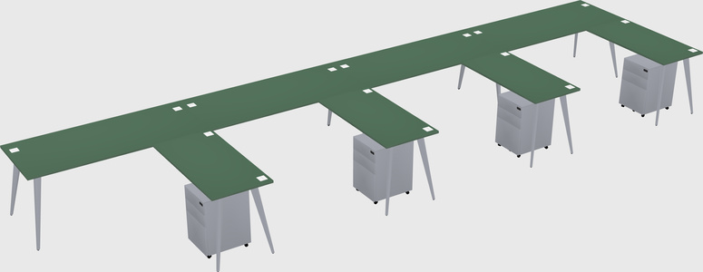 Modern L-shaped Office Desk