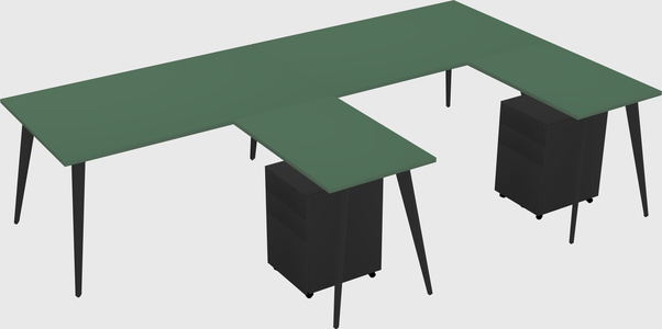 Modern L-shaped Office Desk