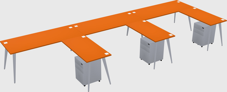 Modern L-shaped Office Desk