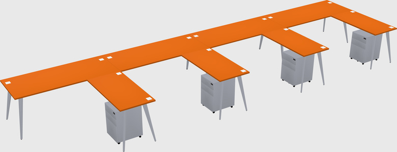 Modern L-shaped Office Desk