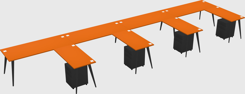 Modern L-shaped Office Desk
