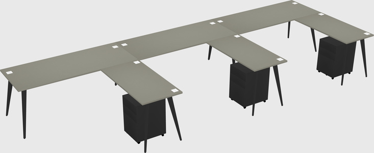 Modern L-shaped Office Desk
