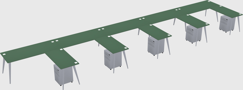 Modern L-shaped Office Desk