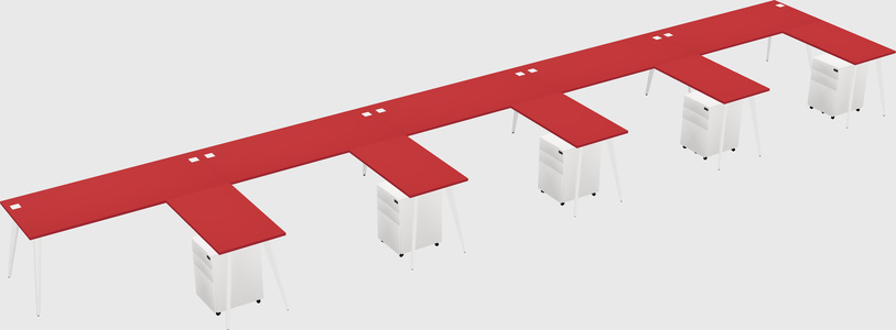 Modern L-shaped Office Desk