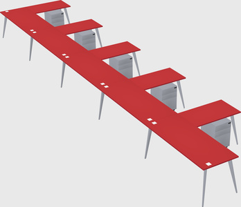 Modern l-shaped office desk