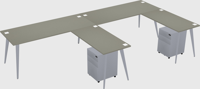Modern L-shaped Office Desk