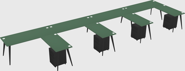 Modern L-shaped Office Desk