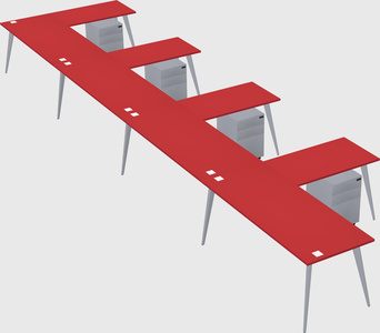 Modern l-shaped office desk