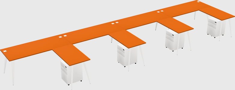 Modern L-shaped Office Desk