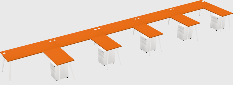 Modern L-shaped Office Desk