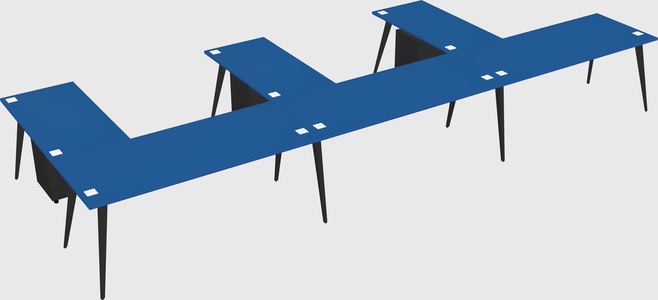Modern l-shaped office desk