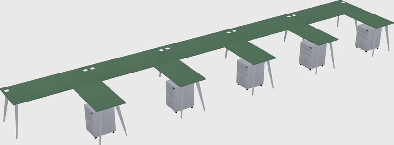 Modern L-shaped Office Desk