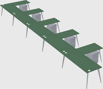 Modern l-shaped office desk
