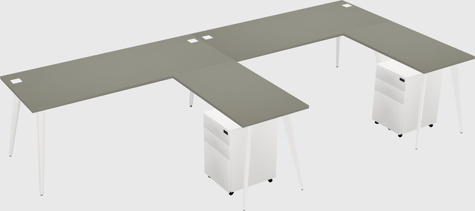 Modern L-shaped Office Desk