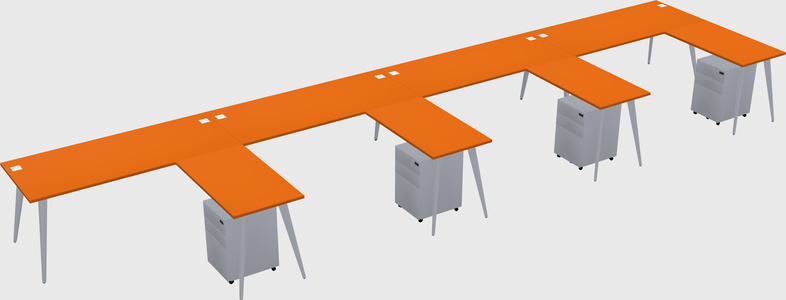 Modern L-shaped Office Desk