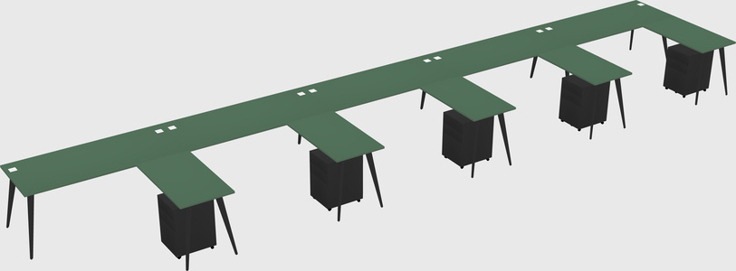 Modern L-shaped Office Desk