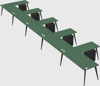 Modern l-shaped office desk