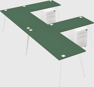 Modern l-shaped office desk
