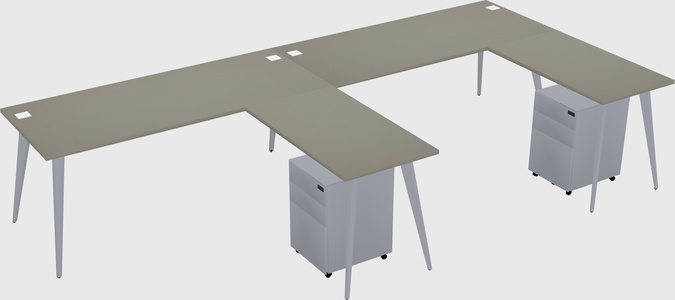 Modern L-shaped Office Desk