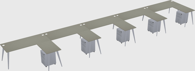 Modern L-shaped Office Desk