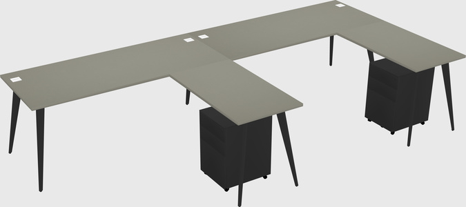 Modern L-shaped Office Desk