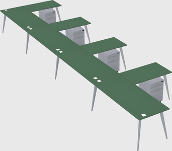 Modern l-shaped office desk