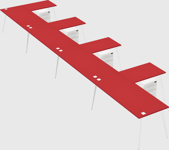 Modern l-shaped office desk