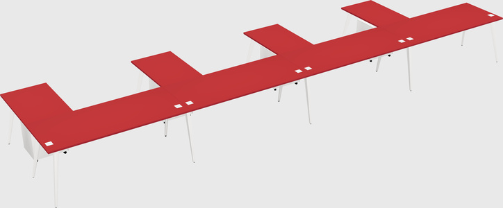 Modern l-shaped office desk