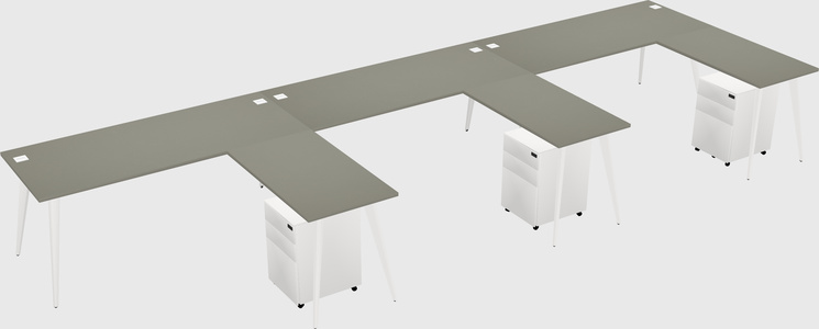 Modern L-shaped Office Desk